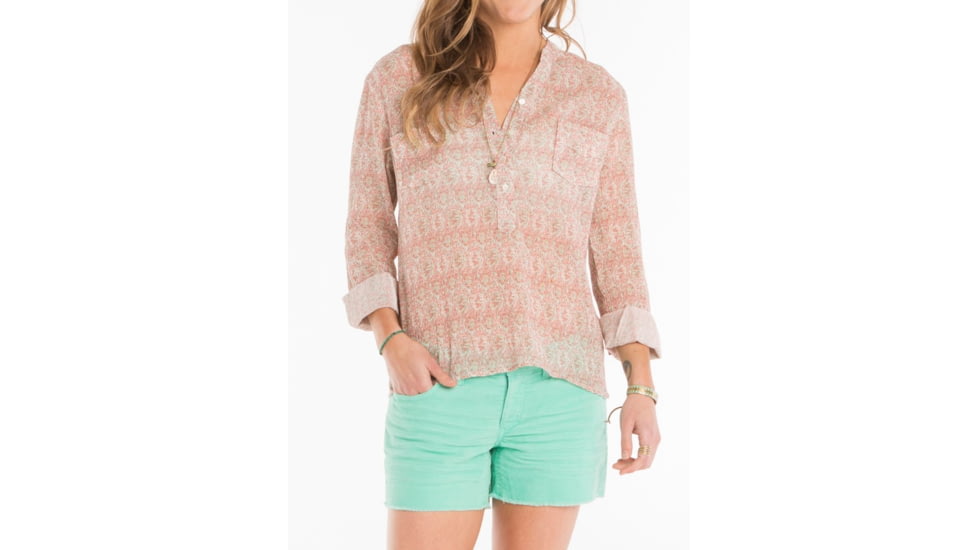 Carve Designs Dylan Gauze Shirt - Women's-Sienna Lagoon-Large