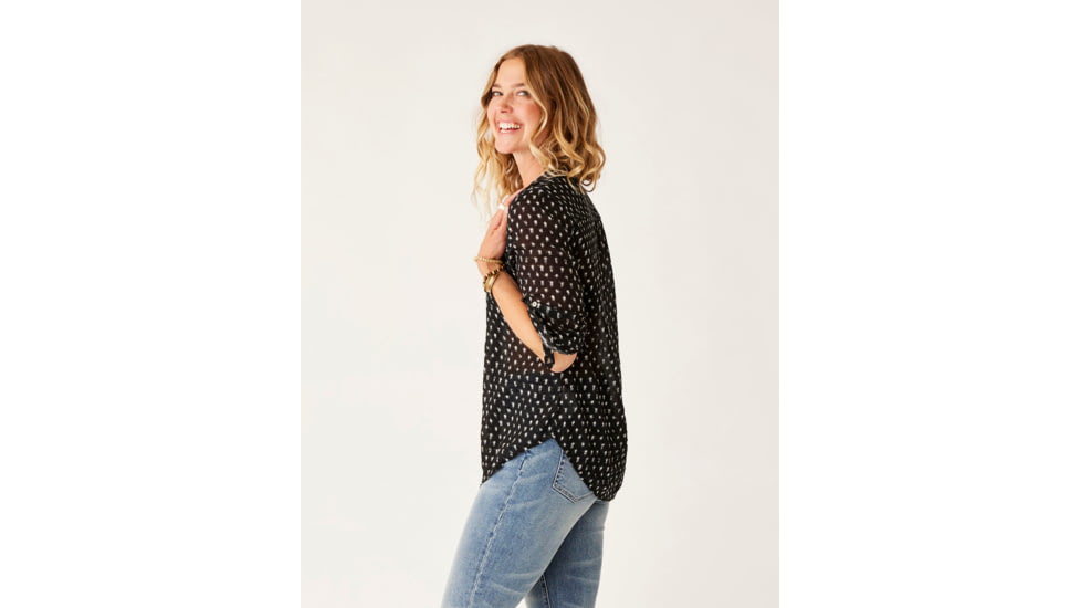 Carve Designs Dylan Gauze Tunic - Womens, Black Crosshatch, Small, TWTC52-997-SM