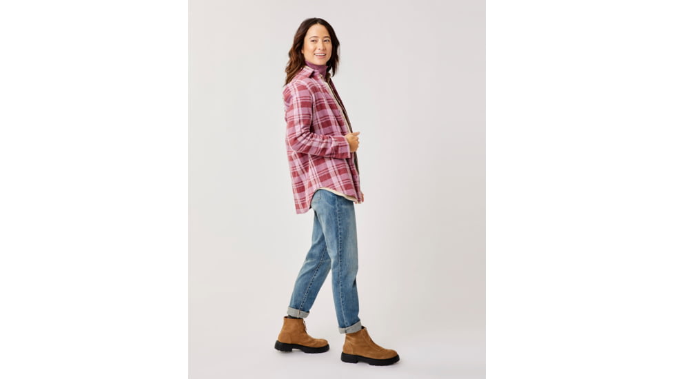 Carve Designs Fairbanks Supersoft Shirt - Womens, Brick Plaid, Large, TKSS70-633-LG