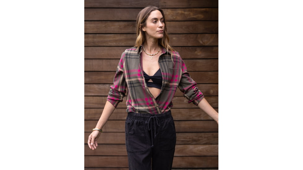 Carve Designs Fairbanks Supersoft Shirt - Womens, Fir Multiplaid, Medium, TKSS70-392-MD