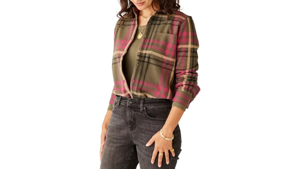 Carve Designs Fairbanks Supersoft Shirt - Womens, Fir Multiplaid, Medium, TKSS70-392-MD