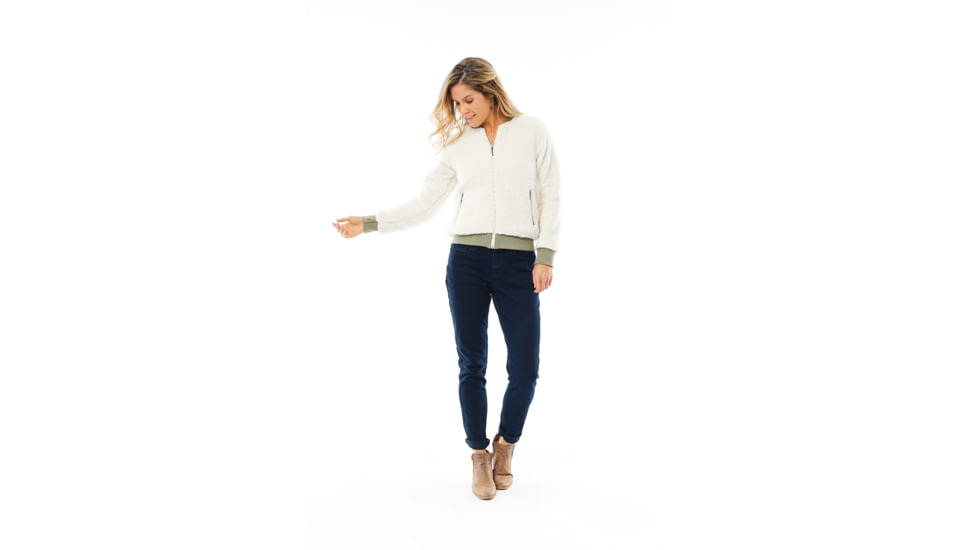 Carve Designs Haley Bomber Jacket - Womens, Birch, Extra Small, JABC67-280-XS