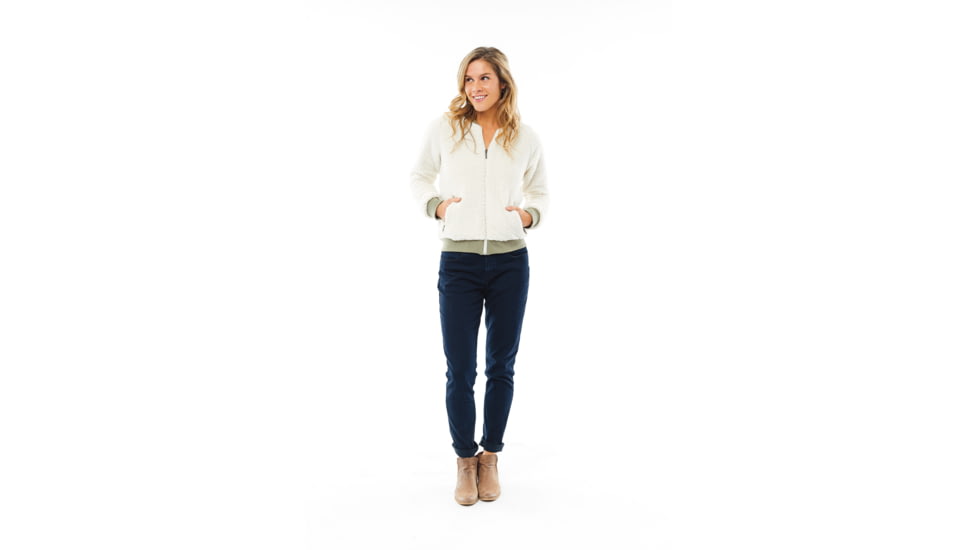 Carve Designs Haley Bomber Jacket - Womens, Birch, Extra Small, JABC67-280-XS