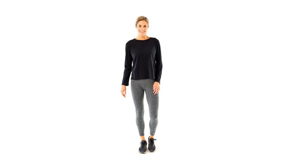 Carve Designs Hillary Long Sleeve T-Shirt - Womens, Black, Extra Small, TLCR78-001-XS