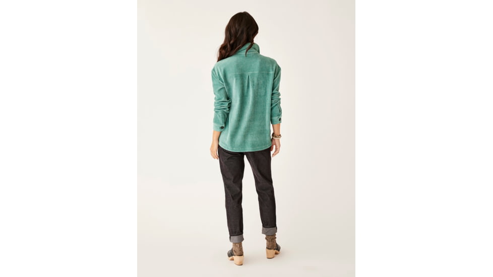Carve Designs Hudson Stretch Cord Shacket - Womens, Forest, Small, JCSK99-326-SM