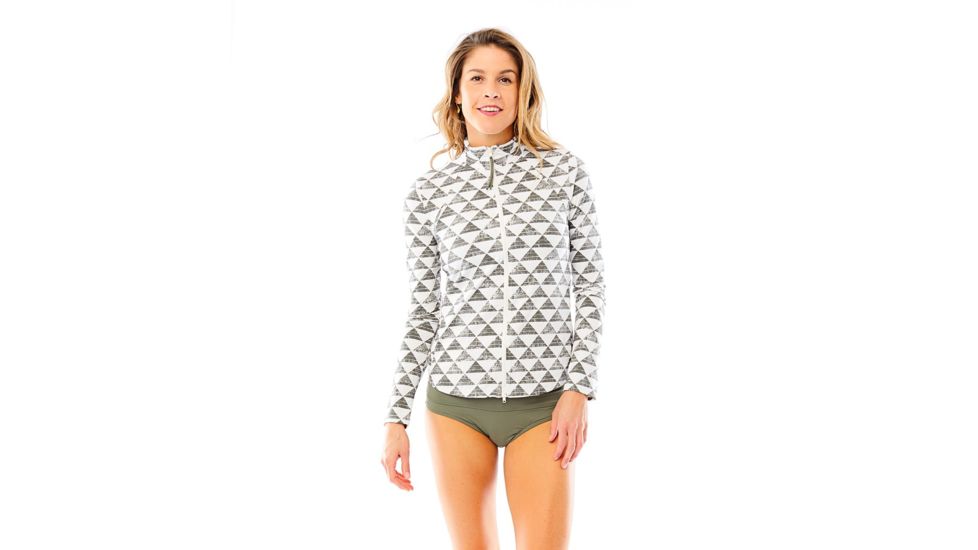 Carve Designs Lake Sunshirt, Womens, Olive Triangles, MD, RGLS13-361-MD