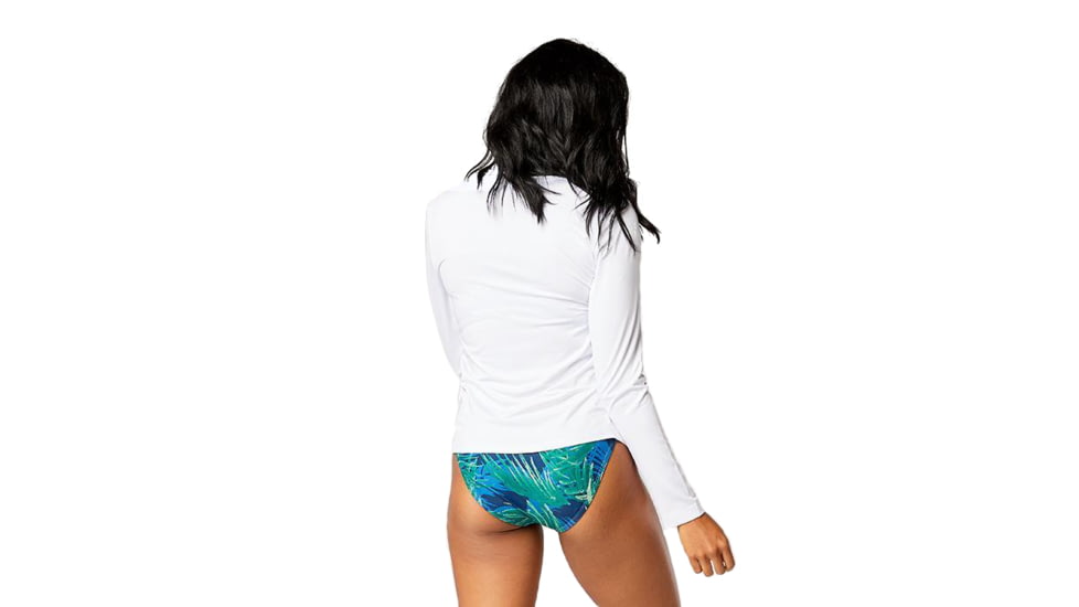 Carve Designs Lake Sunshirt - Womens, White w. Water Shimmer Pull, Small, RGLS13-119-SM