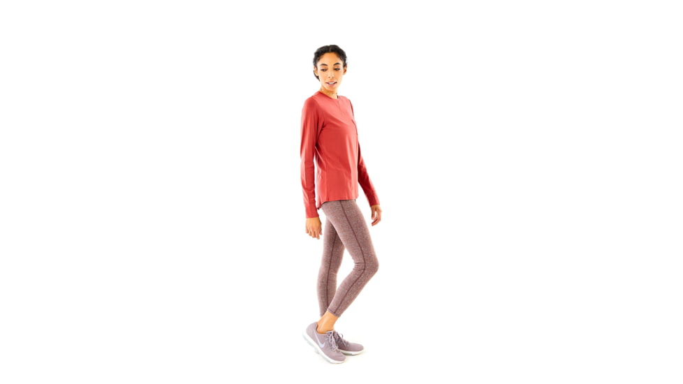 Carve Designs Mallory Long Sleeve Tee - Womens, Sangria, Extra Small, TLEE02-647-XS