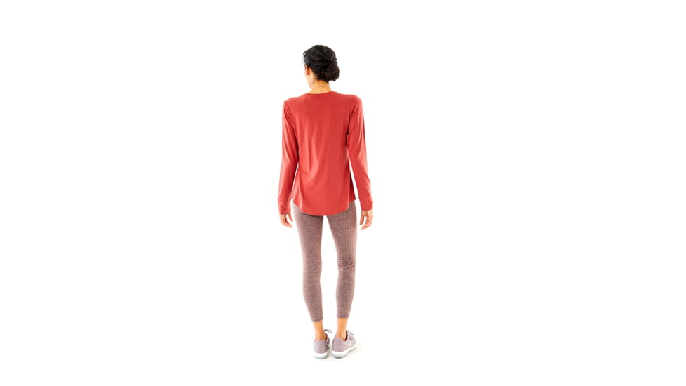 Carve Designs Mallory Long Sleeve Tee - Womens, Sangria, Extra Small, TLEE02-647-XS