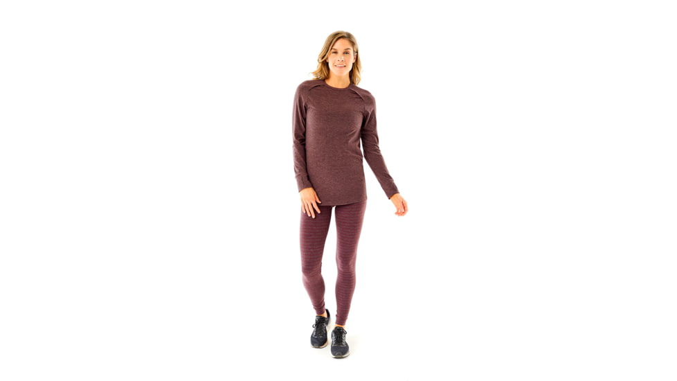 Carve Designs Maywood Long Sleeve Tee - Womens, Merlot, Extra Small, TLNV35-621-XS