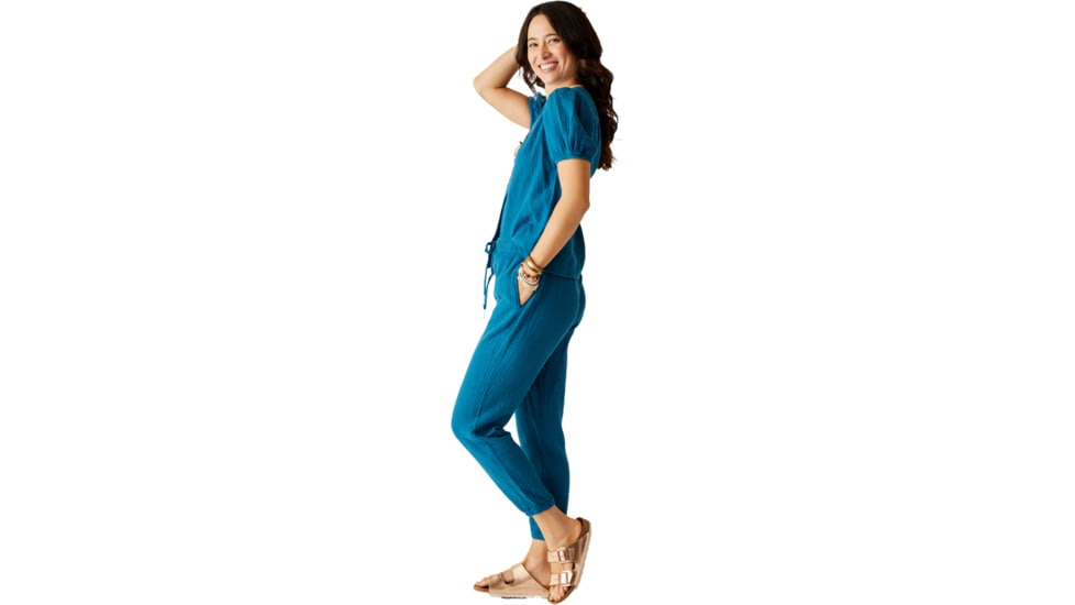 Carve Designs Milo Gauze Top - Womens, Azul, Small, TWSG10-521-SM