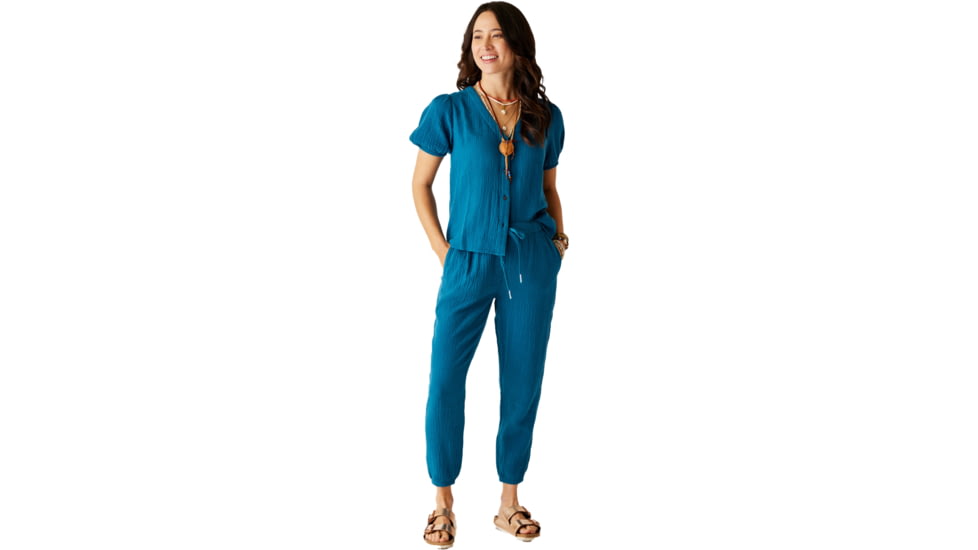 Carve Designs Milo Gauze Top - Womens, Azul, Small, TWSG10-521-SM