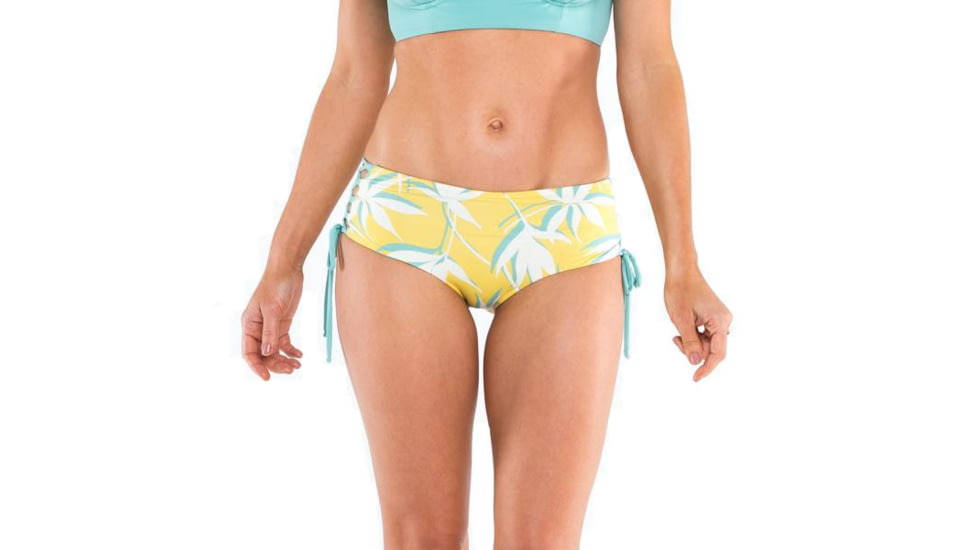 Carve Designs Mustique Reversible Bottom, Womens, Gold Palms / Julep, LG, BBST41-719-LG