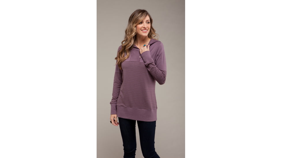Carve Designs Maison Hoodie - Women's-Fig w/ Espresso-Large