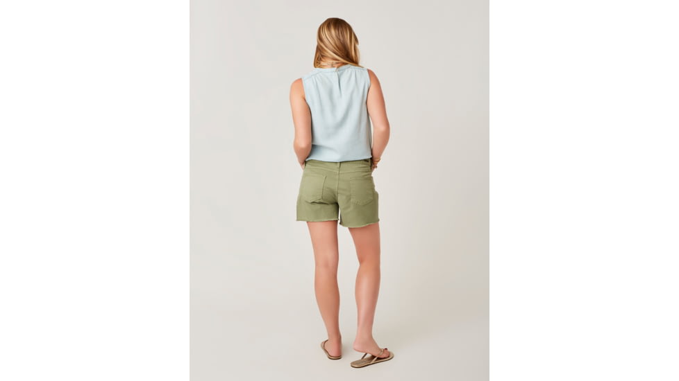 Carve Designs Oahu 4in Twill Short - Womens, Olive, 2, SHOH71-350-02