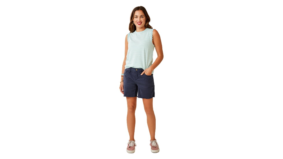 Carve Designs Oahu 6in Twill Short - Womens, Navy, 4, SHOH06-552-04