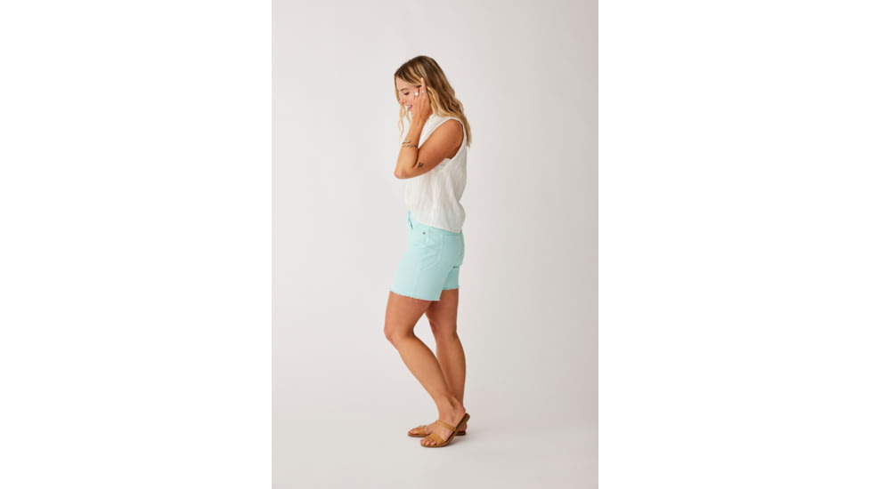 Carve Designs Oahu Hi Rise 6in Short - Women's, Sea Glass, 6, SHHR06-352-06