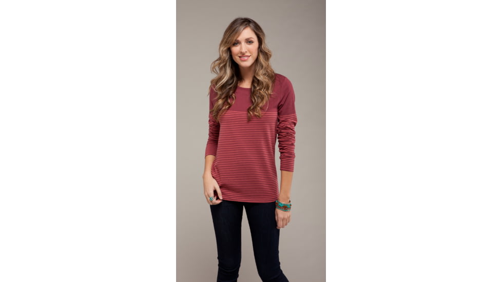 Carve Designs Paris Striped Tee - Women's-Granite w. Nest-Large