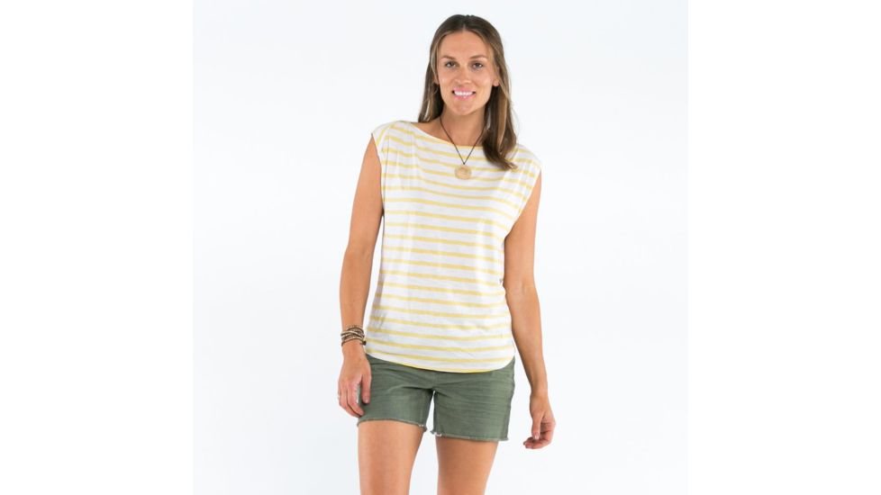 Carve Designs Robins Tank, Womens, Gold Boardwalk, XL, TTBN43-741-XL