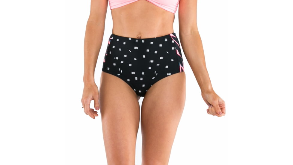 Carve Designs Sabelle Reversible Bottom, Womens, Dash with Flamingo Palms / Flamingo, XS, BBSB86-007-XS