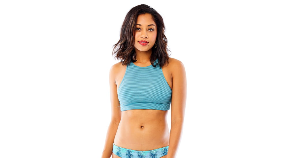 Carve Designs Sanitas Reversible Top, Agave / Julep Stripe, XS, BTGA35-337-XS