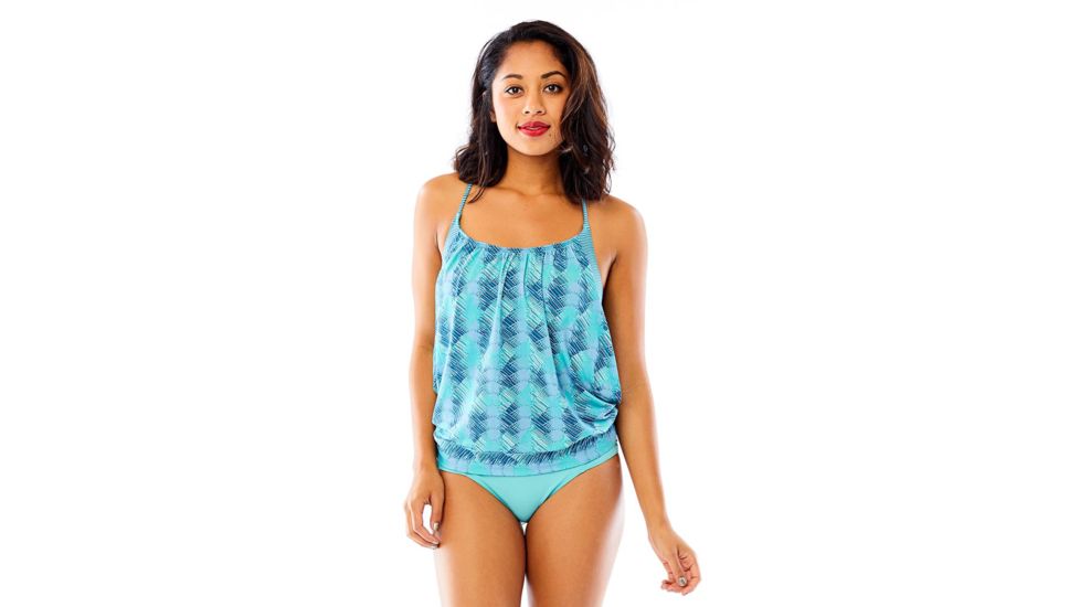 Carve Designs Sophia Tankini, Agave w. Julep Stripe, XL, BKOB20-337-XL