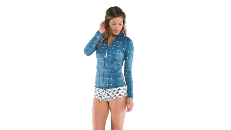 Carve Designs Stella Zip Up Jacket, Womens, Shibori, MD, RGDD25-978-MD