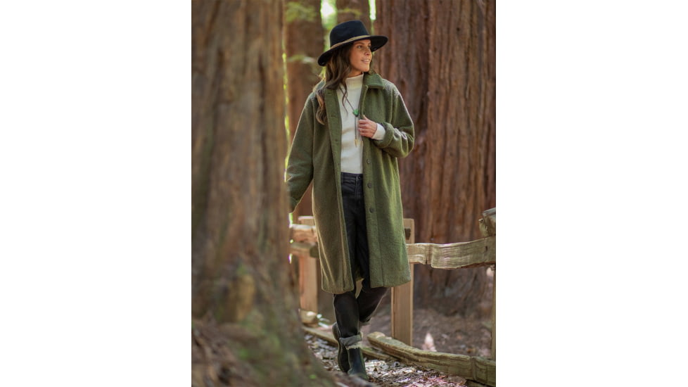 Carve Designs Sutton Boucle Jacket - Womens, Fir, Extra Small, JCLF25-392-XS