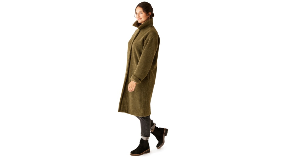 Carve Designs Sutton Boucle Jacket - Womens, Fir, Extra Small, JCLF25-392-XS