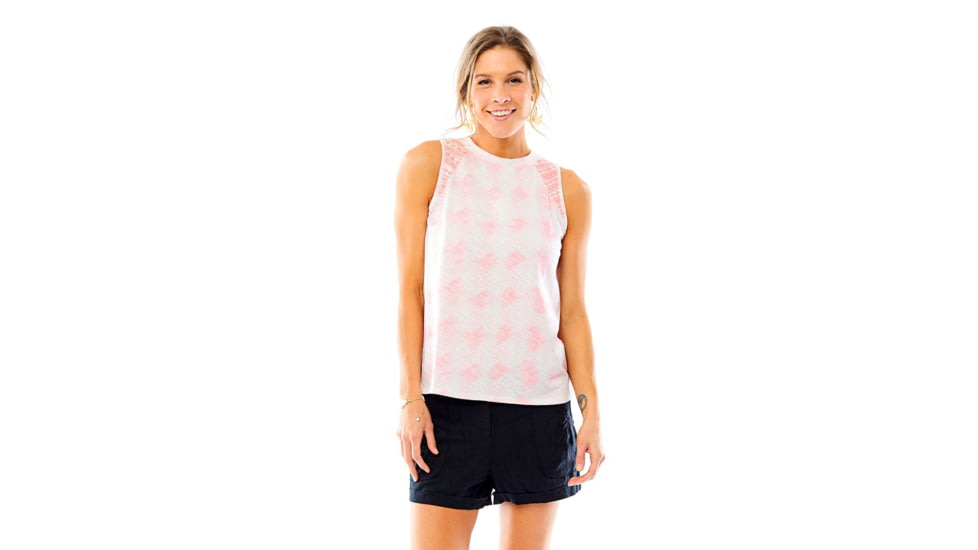 Carve Designs Yukon Tank, Womens, Flamingo Agave, XS, TTHN53-685-XS