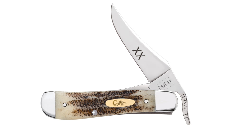 Case RussLock Folding Knife, 4.25in, V61953L SS, Clip Blade, Vintage Bone, 25966