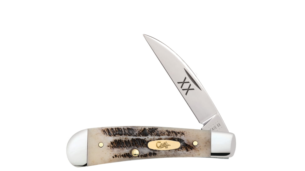 Case Sway Back Folding Knife, 3.188in, TBV61117 SS, Wharncliffe Blade, Vintage Bone, 25961
