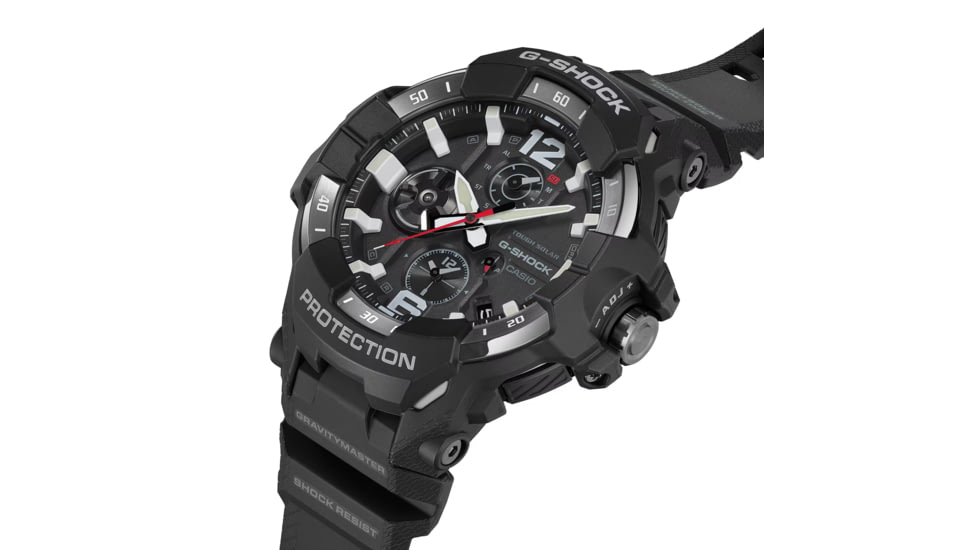 Casio G-Shock Gravity Master Men's Analog-Digital Watch, 55mm Case Diameter, Steel Bezel, Black Bio-based Resin Band, GRB300-1A, GRB300-1A