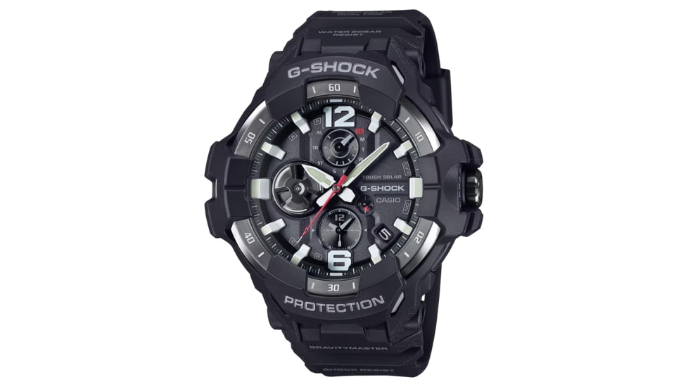 Casio G-Shock Gravity Master Men's Analog-Digital Watch, 55mm Case Diameter, Steel Bezel, Black Bio-based Resin Band, GRB300-1A, GRB300-1A