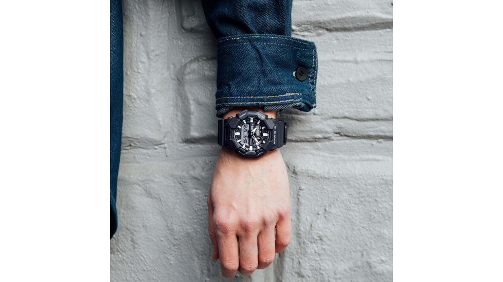 Casio G-Shock Mens Analog-Digital Movement Watch, 55 mm Case Diameter, Resin, Black, Bio-based Resin, GA-010-1A1CR