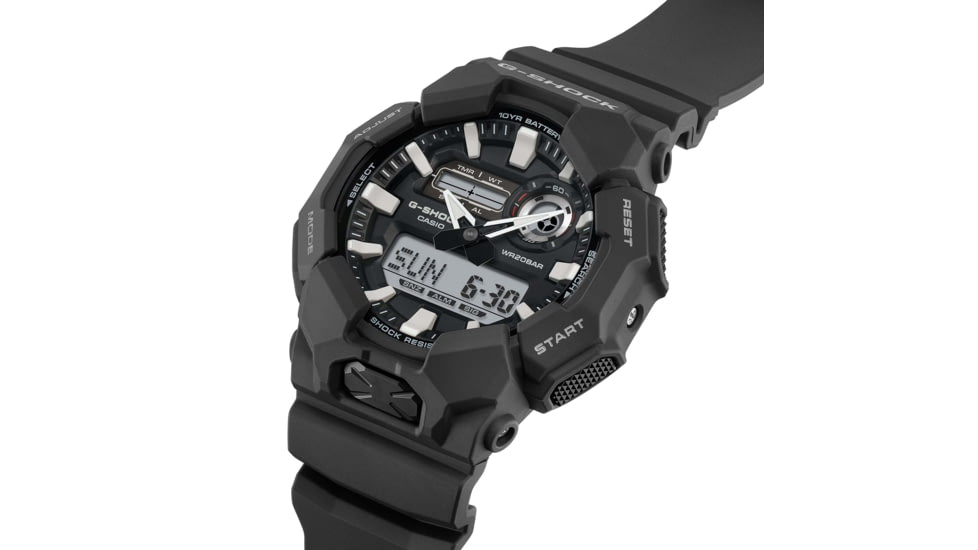 Casio G-Shock Mens Analog-Digital Movement Watch, 55 mm Case Diameter, Resin, Black, Bio-based Resin, GA-010-1A1CR