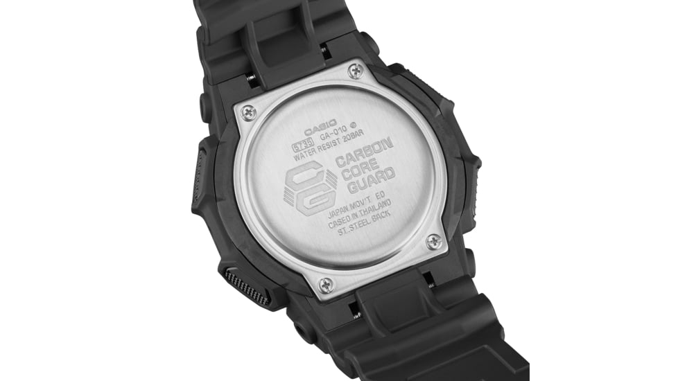 Casio G-Shock Mens Analog-Digital Movement Watch, 55 mm Case Diameter, Resin, Black, Bio-based Resin, GA-010-1A1CR