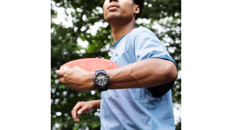 Casio G-Shock Mens Analog-Digital Movement Watch, 55 mm Case Diameter, Resin, Black, Bio-based Resin, GA-010-1A1CR