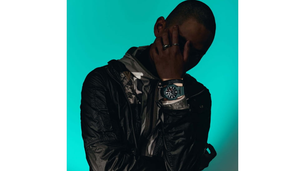 Casio G-Shock Mens Analog-Digital Movement Watch, 55 mm Case Diameter, Resin, Blue, Bio-based Resin, GA-010-2ACR