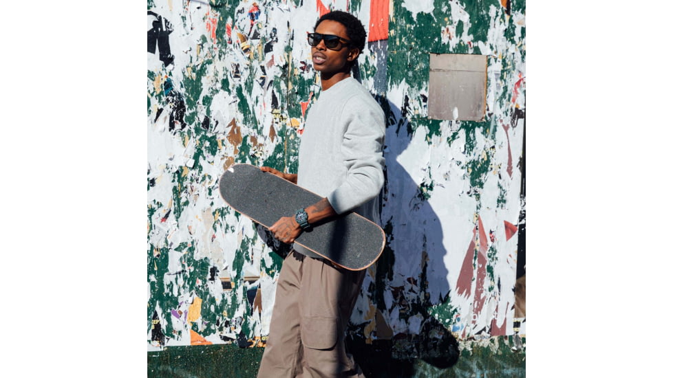 Casio G-Shock Mens Analog-Digital Movement Watch, 55 mm Case Diameter, Resin, Blue, Bio-based Resin, GA-010-2ACR