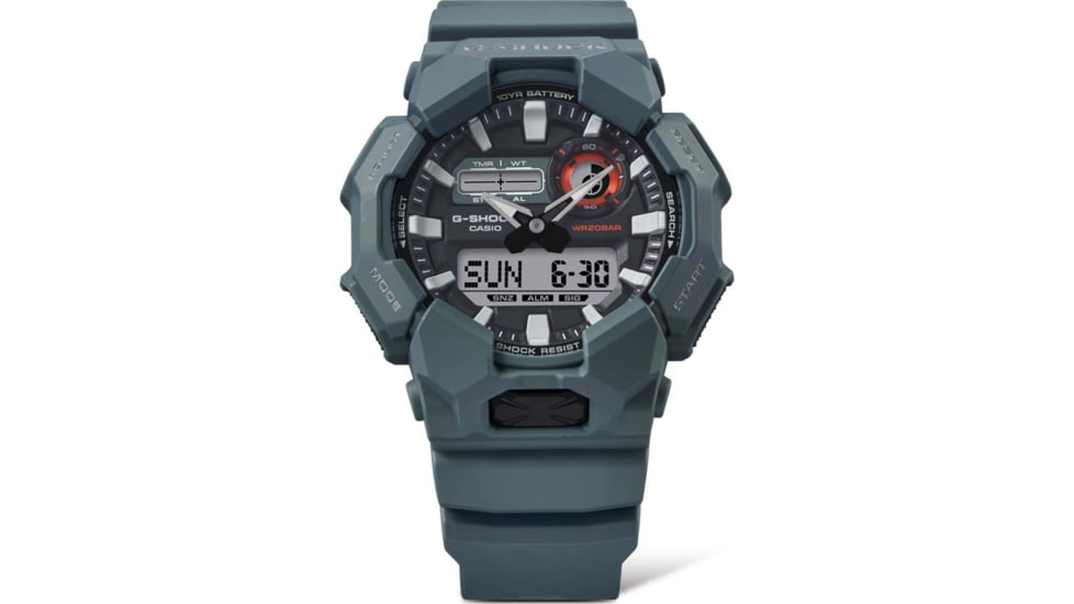 Casio G-Shock Mens Analog-Digital Movement Watch, 55 mm Case Diameter, Resin, Blue, Bio-based Resin, GA-010-2ACR