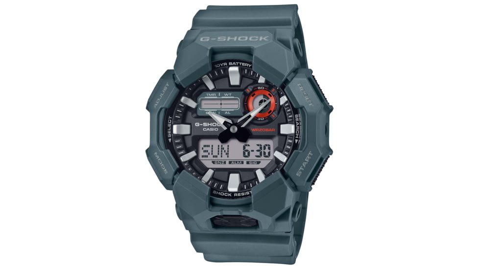 Casio G-Shock Mens Analog-Digital Movement Watch, 55 mm Case Diameter, Resin, Blue, Bio-based Resin, GA-010-2ACR