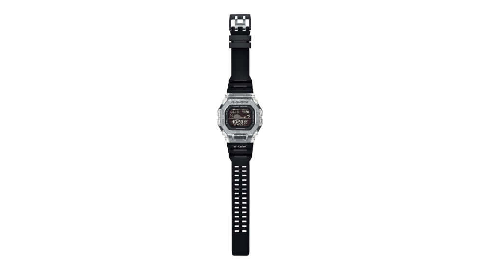 Casio G-Shock Mens Digital G-Glide w/Bluetooth Connect, 51 mm Case Diameter, Stainless Steel, Black, Bio-based Resin, GBX-100S-1CR