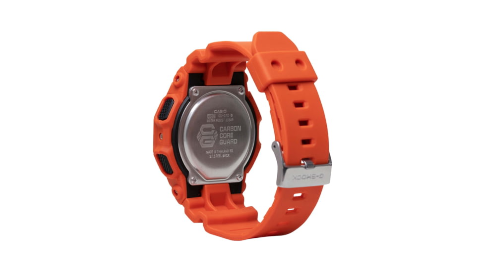 Casio G-Shock Mens Digital Movement Watch, 52 mm Case Diameter, Resin, Red, Bio-based Resin, GD-010-4CR