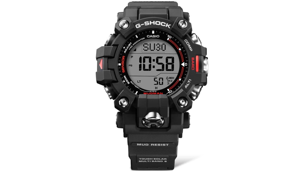 Casio G-Shock Mudman Triple-Sensor Solar Power Watch - Mens, Black, GW9500-1