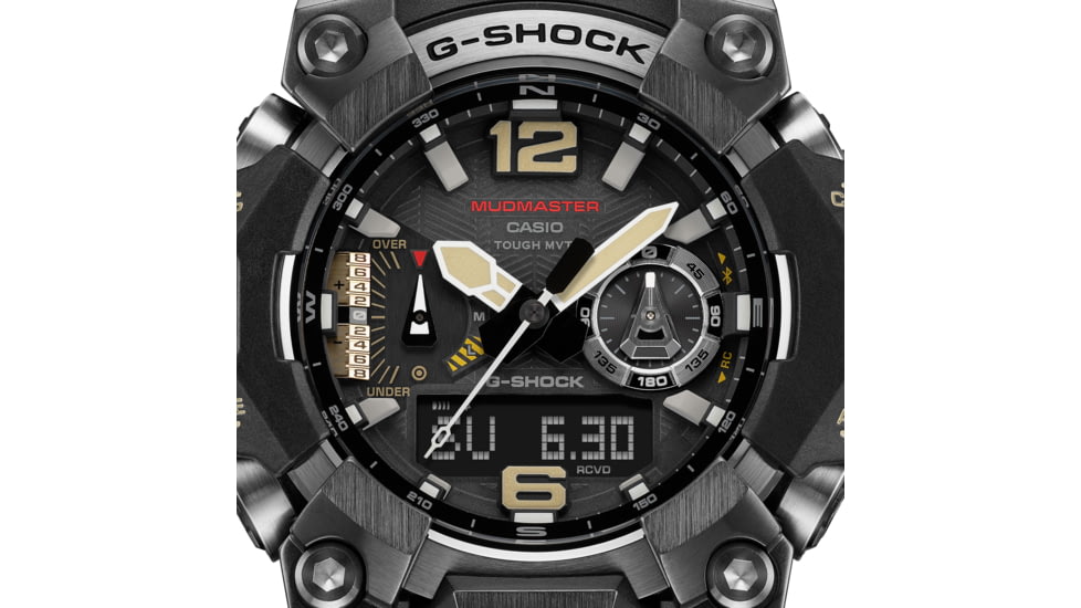 Casio G-Shock Mudmaster Triple-Sensor Solar Watch - Mens, Black, GWG-B1000-1ACR