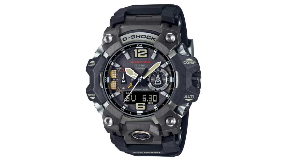 Casio G-Shock Mudmaster Triple-Sensor Solar Watch - Mens, Black, GWG-B1000-1ACR