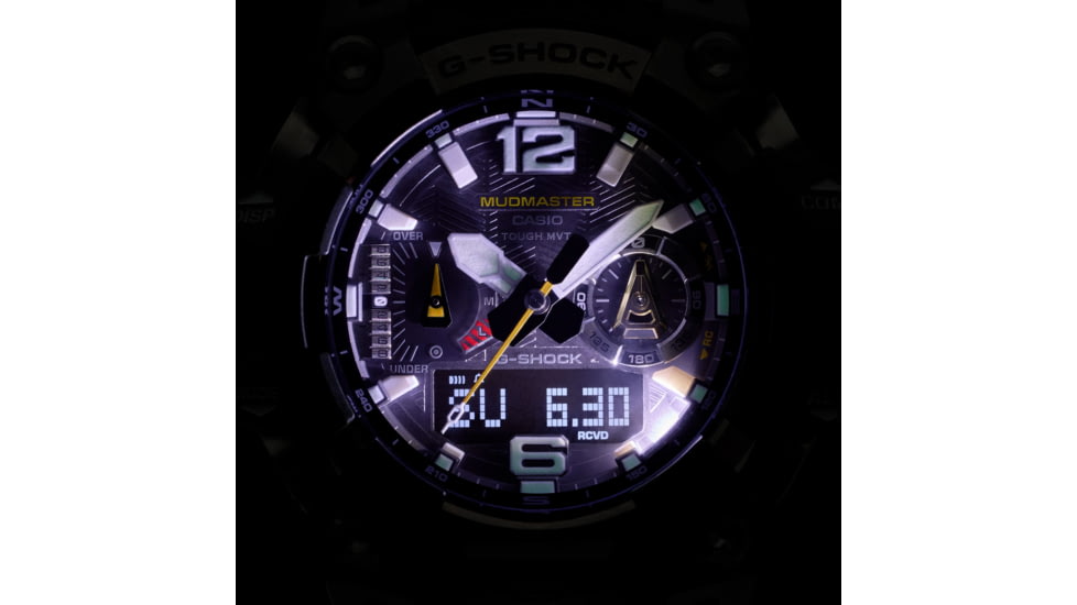 Casio G-Shock Mudmaster Triple-Sensor Solar Watch - Mens, Green, GWG-B1000-3ACR