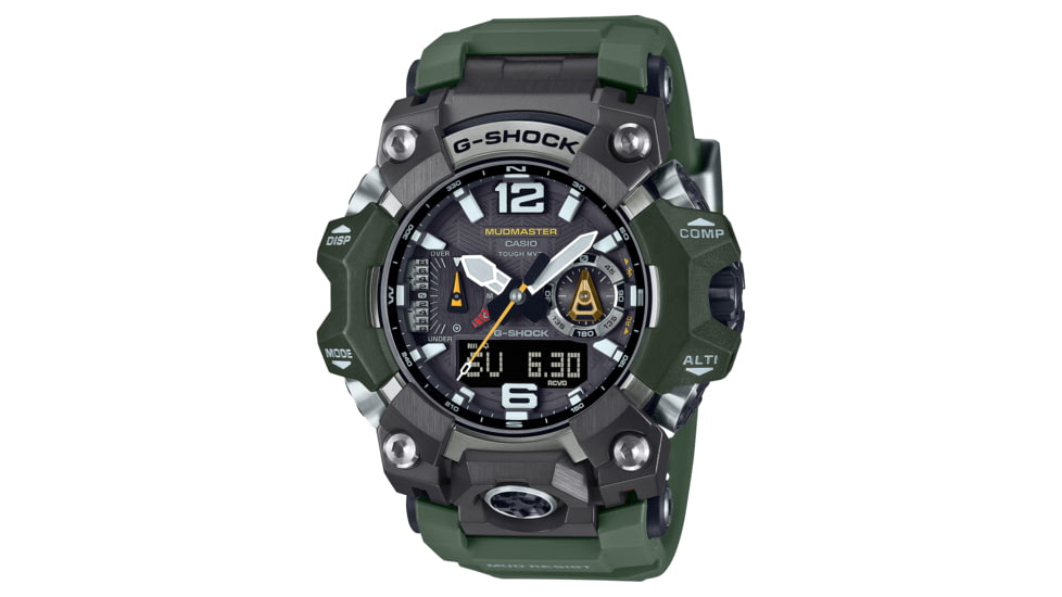 Casio G-Shock Mudmaster Triple-Sensor Solar Watch - Mens, Green, GWG-B1000-3ACR