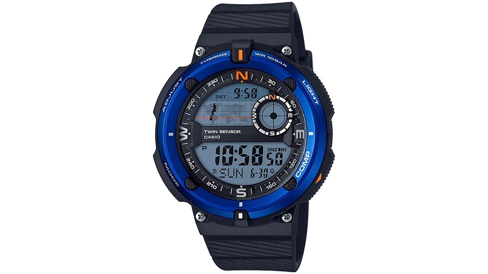 Casio Outdoor 2Sensor Sport Watch, w/100M Water Resistant, Blue SGW600H-2A
